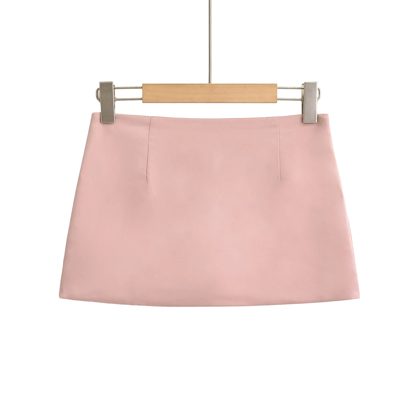 Black Mini Skirts Y2k Clothes Korean Fashion 2024 Summer Satin Skirts For Woman Low Rise Skirt Kawaii Pink Skirt With Shorts